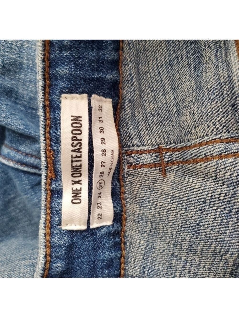 ONE X ONE TEASPOON HIGH WAIST FREEBIRD II SKINNEY JEAN DISTRESS BUSTED KNEES 25 - Picture 15 of 16